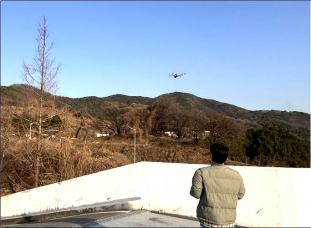 개발제한구역 드론 단속 현장 모습/사진 양산시제공