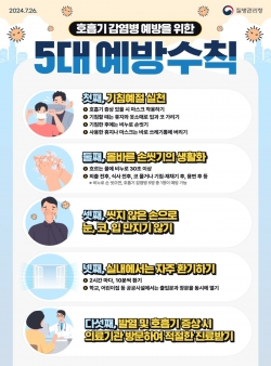 호흡기 감염병 예방을 위한 5대 예방수칙 포스터 / 부천시청