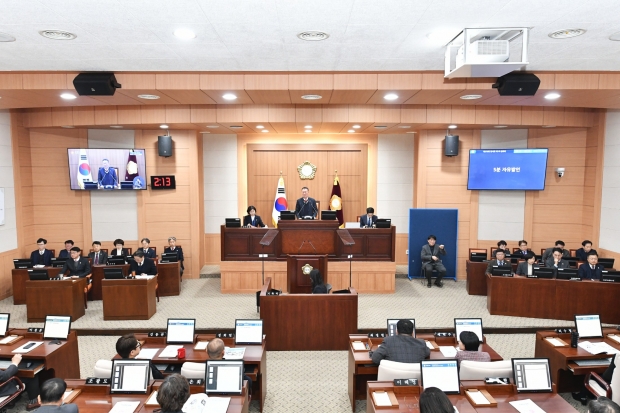 김해시의회 제276회 임시회 1차 본회의 모습/사진 김해시의회제공