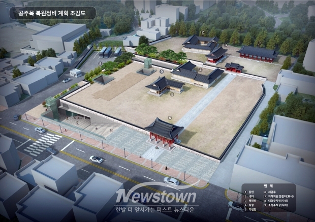 공주목 조감도(사진 / 공주시 제공)