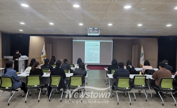 의료·요양 통합돌봄사업 읍·면담당자 간담회(사진 / 청양군 제공)