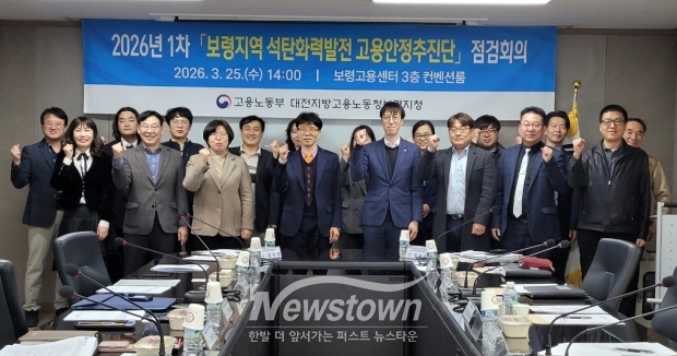 보령지역 석탄화력발전 폐지 대응 고용안정추진단 점검 회의(사진 / 보령지청 제공)