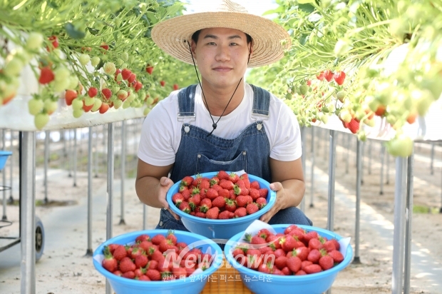 청년농업인 농산물 직거래 판로 확대(사진 / 당진시 제공)