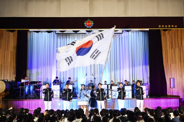 <br>제8135부대 군악대 공연 모습/사진 공군 제1미사일방어여단제공<br><br> 제8135부대 군악대 공연 모습/사진 공군 제1미사일방어여단제공