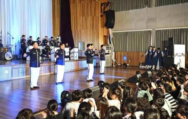 제8135부대 군악대 공연 모습/사진 공군 제1미사일방어여단제공