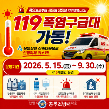 2026년 폭염 대비 119구급활동 대책
