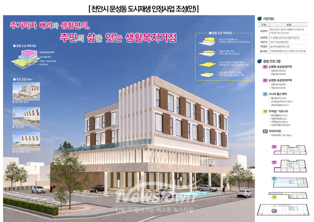 천안 문성동 인정사업 구상도