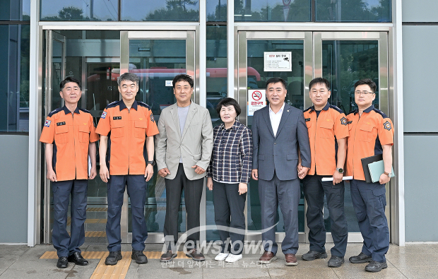 이범수 의장, 공주소방서 방문(사진 / 공주시의회 제공)