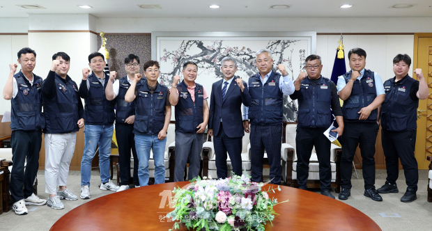 한국산업건설노동조합 세종충남본부 간부 간담회(사진 / 충청남도의회 제공)
